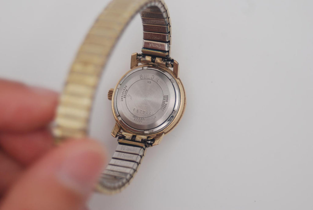 Bulova Gold Plated Accutron Tuning Fork Movement 1979 Running Well