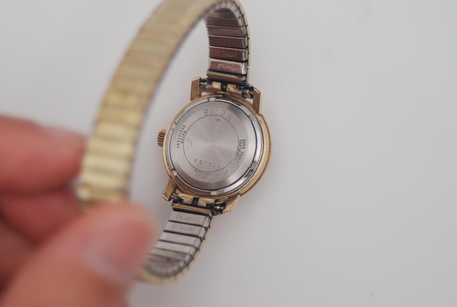 Bulova Gold Plated Accutron Tuning Fork Movement 1979 Running Well