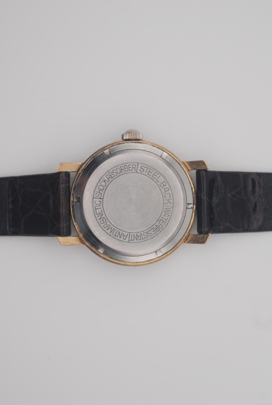 Birks Eterna Manual Wind Gold Plated Watch Original Box Original Strap and Clasp
