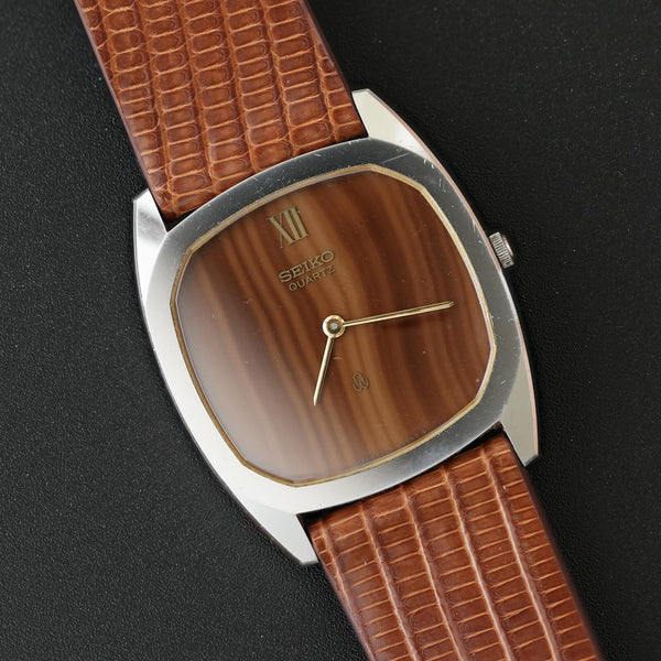 Seiko Sardonyx Stone Dial 6020-5260 with Silver Hard Alloy Cobalt Case (SHAC)