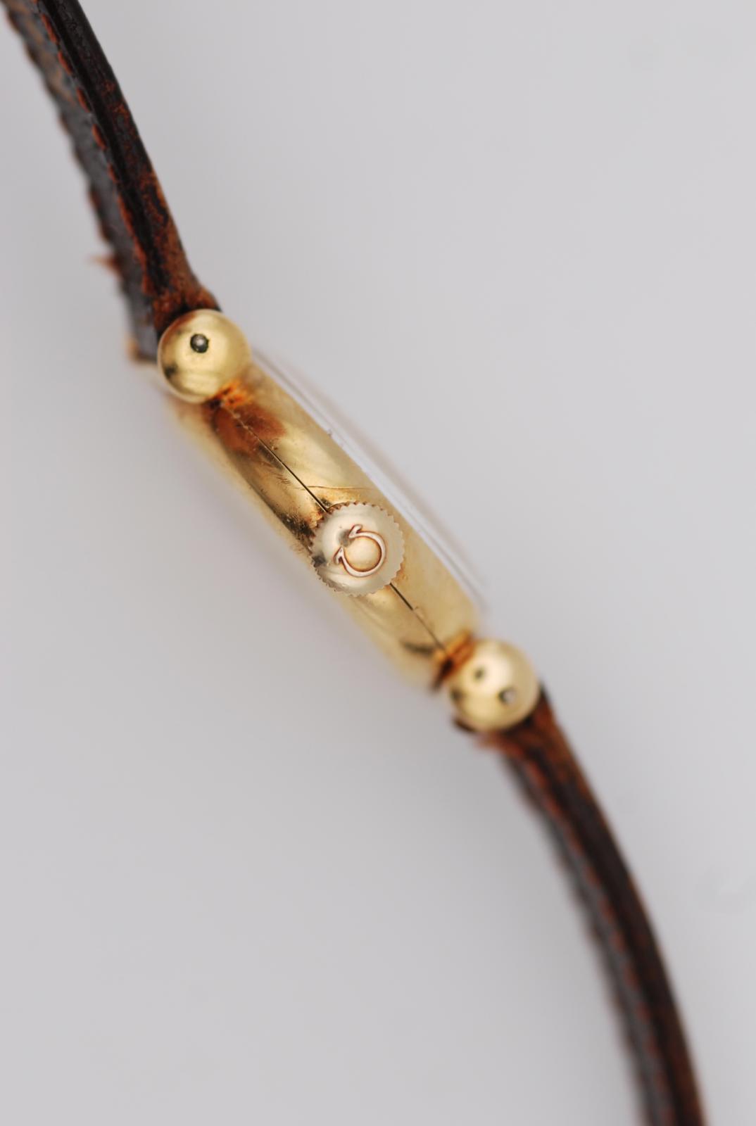 Omega 18k Solid Gold Ladies Manual Wind Watch 20mm - Just Serviced