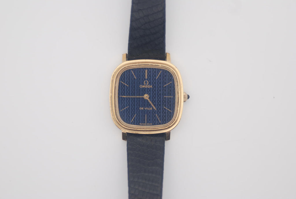 Omega De Ville Manual Wind 20 Micron Gold Plated Blue Dial