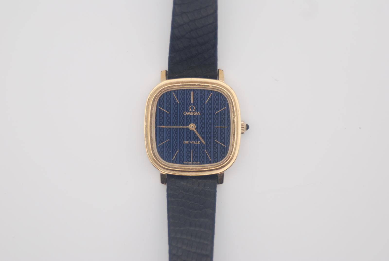 Omega De Ville Manual Wind 20 Micron Gold Plated Blue Dial