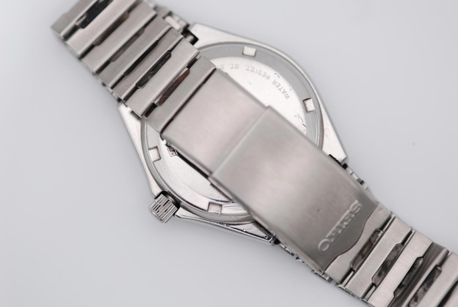 Seiko Silverwave 8229-6030 Black Dial 24h Bezel Day Date Original Bracelet