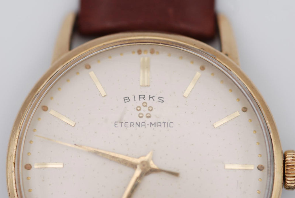 Birks Eternamatic Gold Plated 36mm Automatic Watch Swiss Made Snap-On Tools