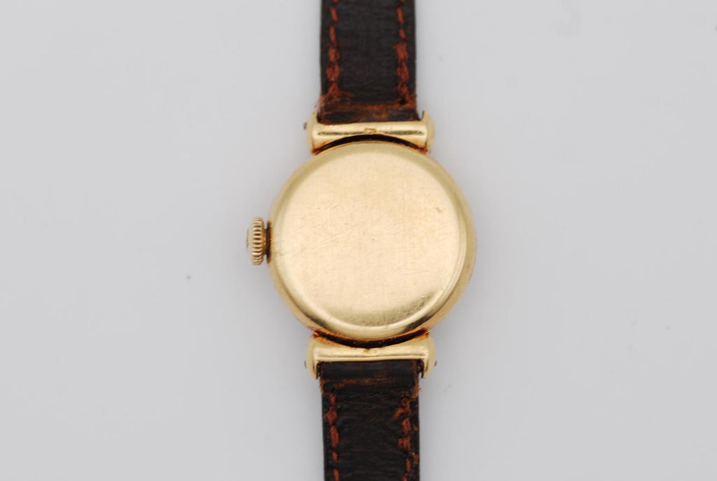 Omega 18k Solid Gold Ladies Manual Wind Watch 20mm - Just Serviced