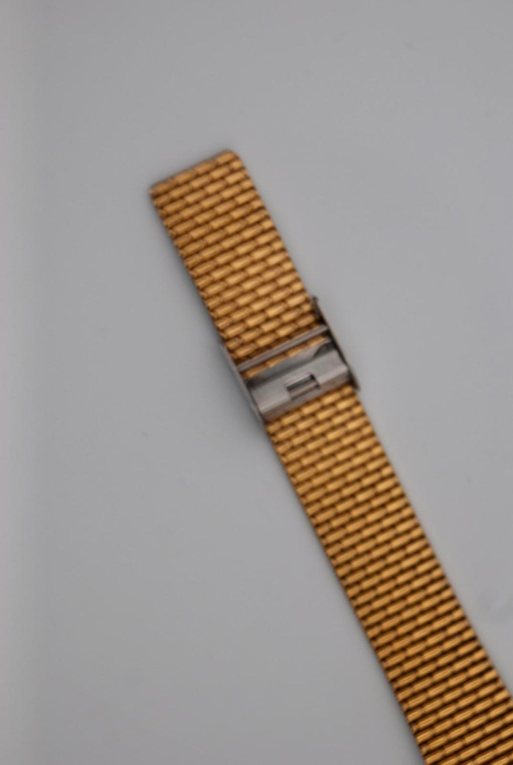 Seiko 5Y91 Gold Tone Brick Bracelet Tank Quartz Watch