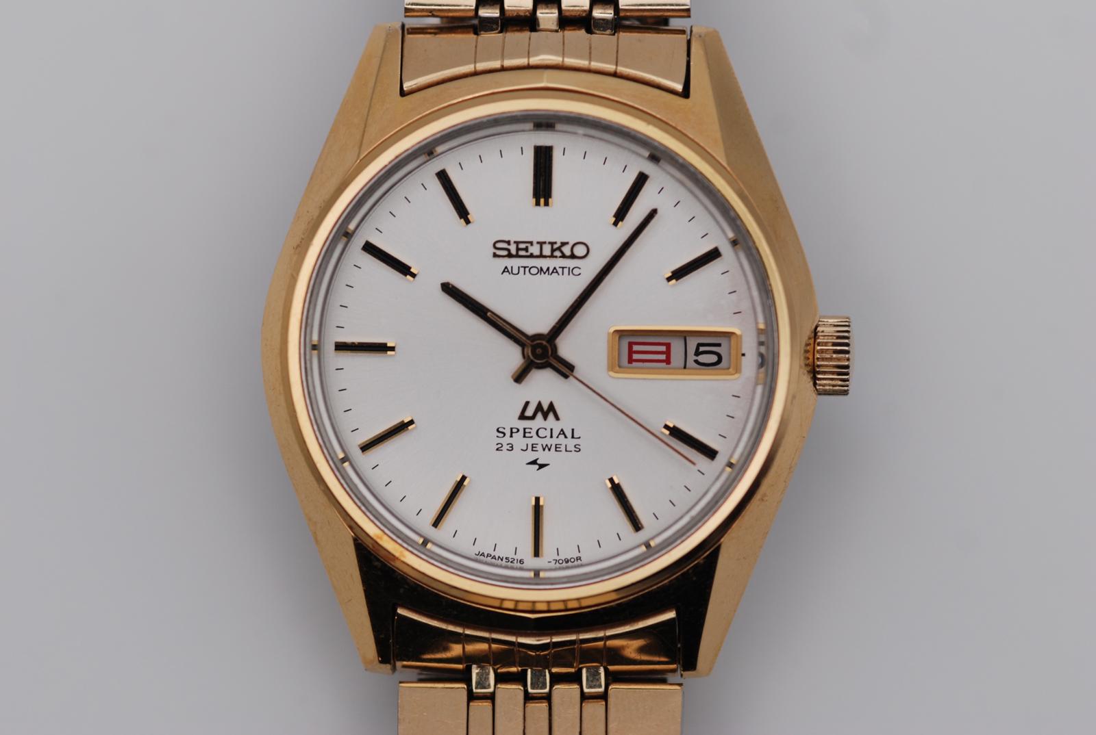 Seiko LM Special Gold Plated 5216-7080 Original Bracelet