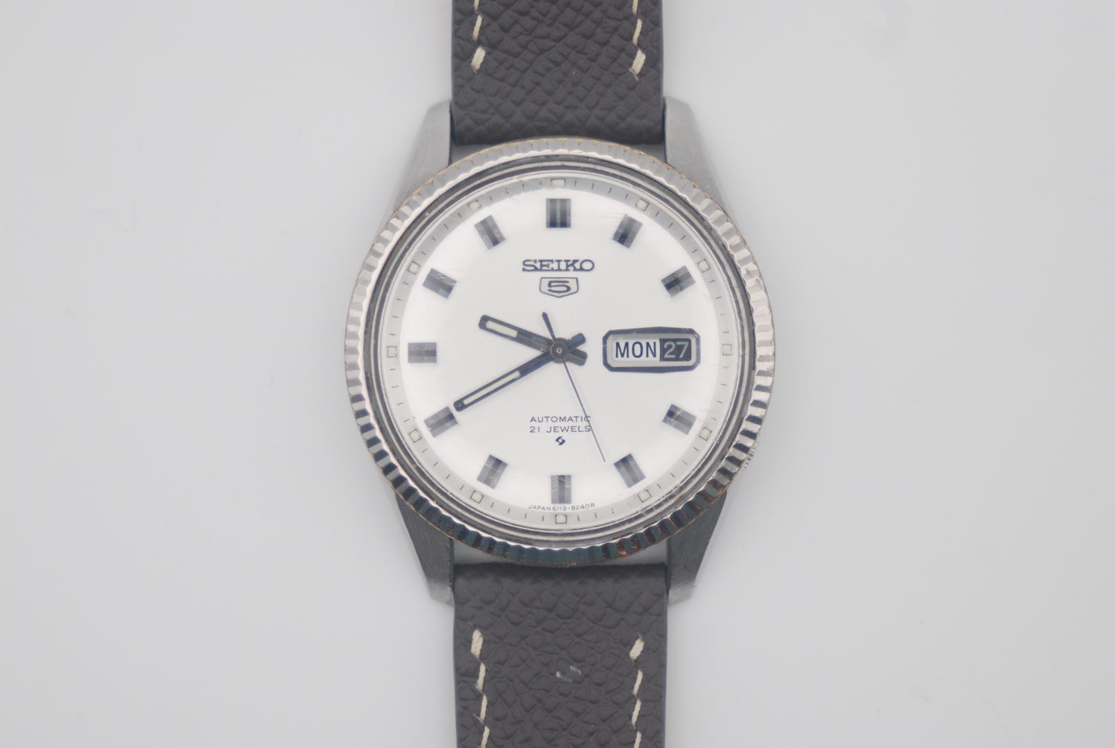 Vintage Seiko 5 6119-8203 Day Date 36mm