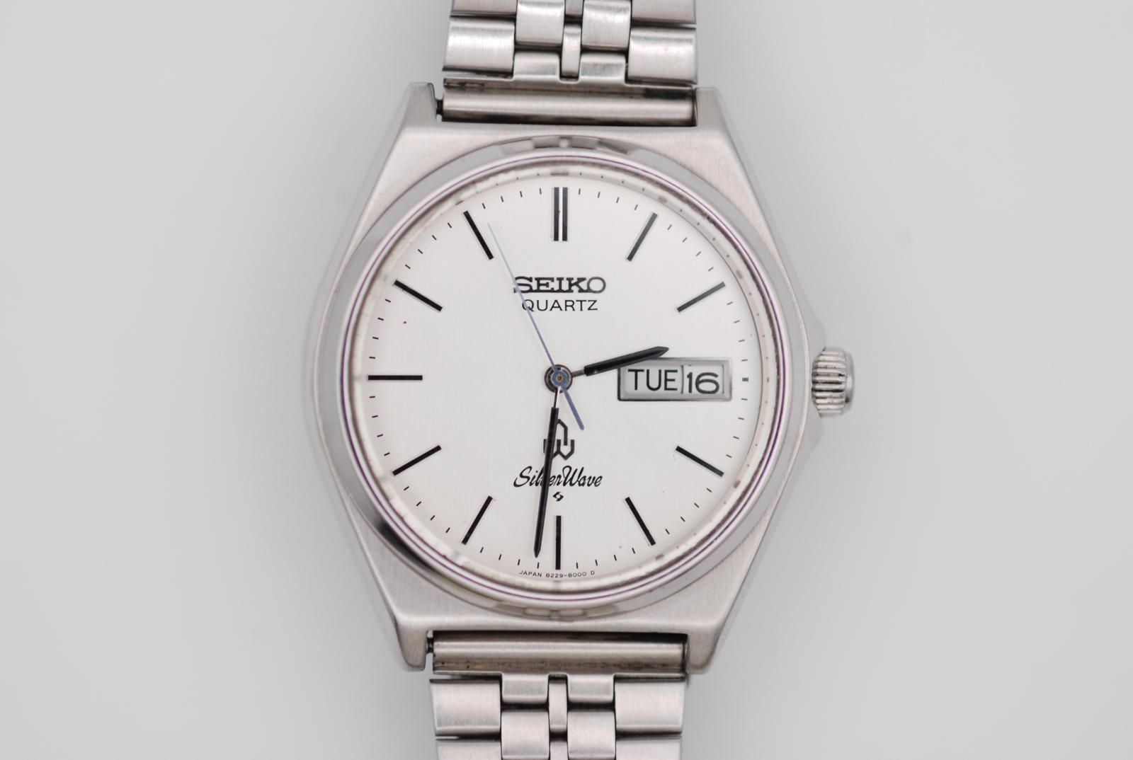 Seiko 7546-7090 Silverwave 36mm Quartz Watch Day Date