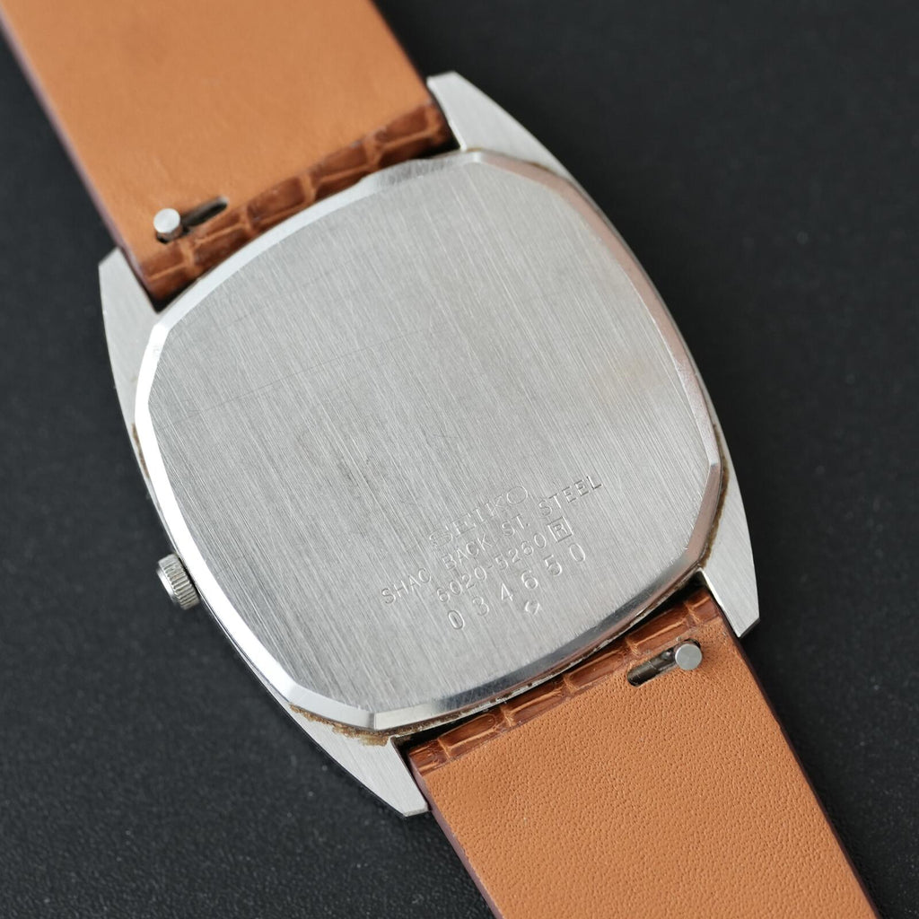 Seiko Sardonyx Stone Dial 6020-5260 with Silver Hard Alloy Cobalt Case (SHAC)