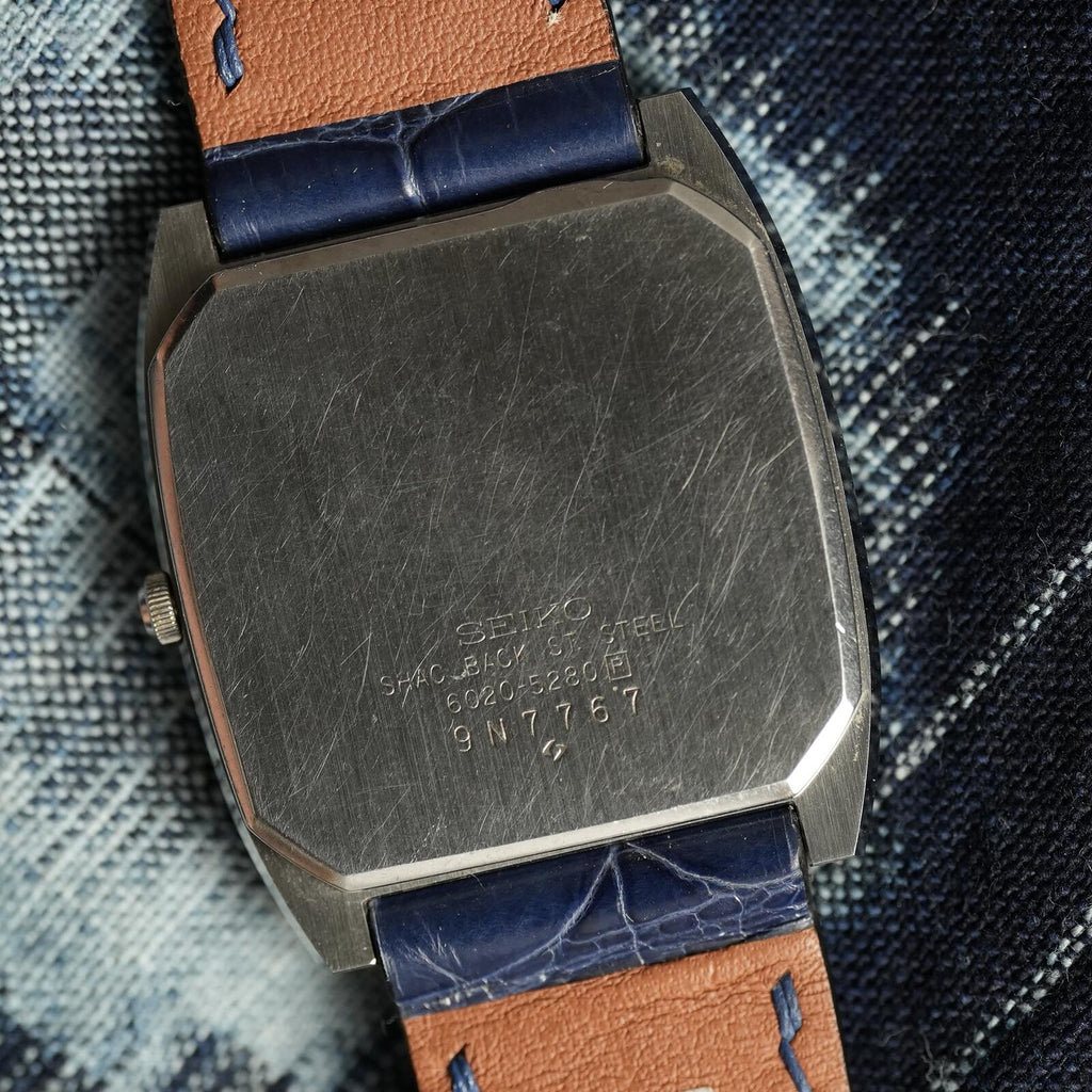 Seiko Sardonyx Stone Dial 6020-5280 with Silver Hard Alloy Cobalt Case (SHAC)