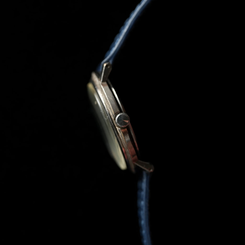 Seiko Skyliner with Blue Stone Indices Palladium Plated Case 6220-7120