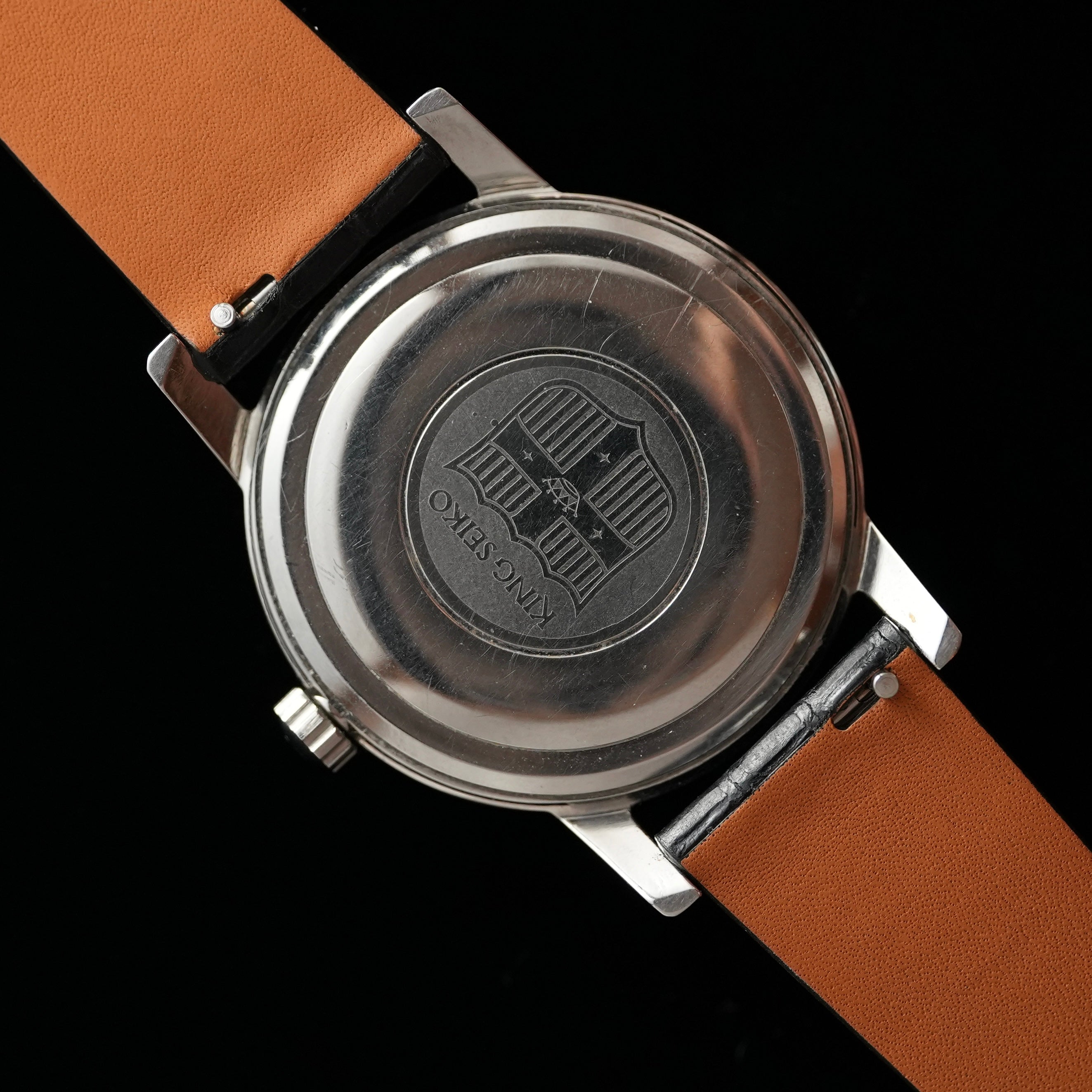 King Seiko First J14012E Special Dial (SD) - New Lizard Grain Strap from HandDn