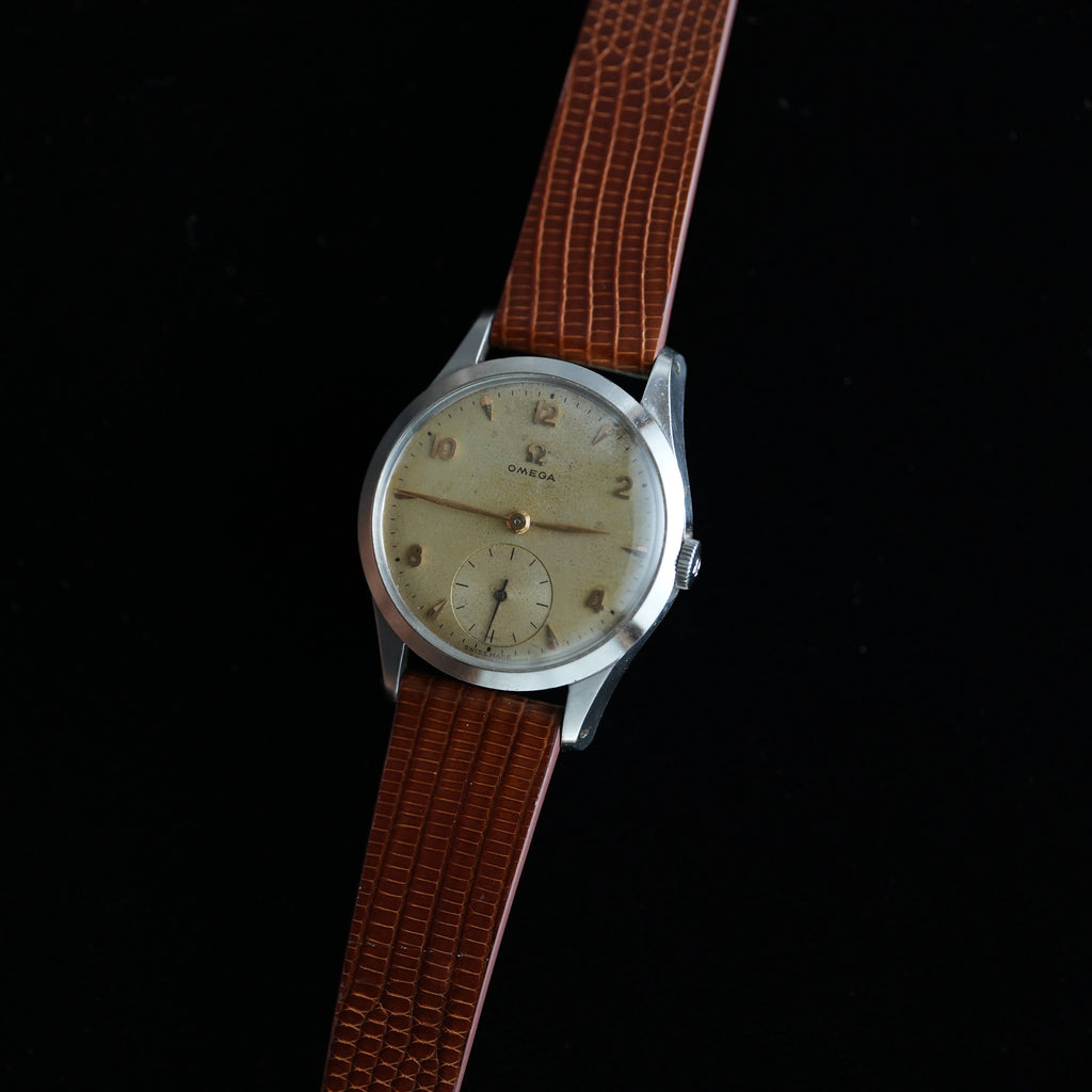 Omega Ref. 2750 Sub Second 1952 Calibre 266 Brand New Lizard Grain Strap from HandDn
