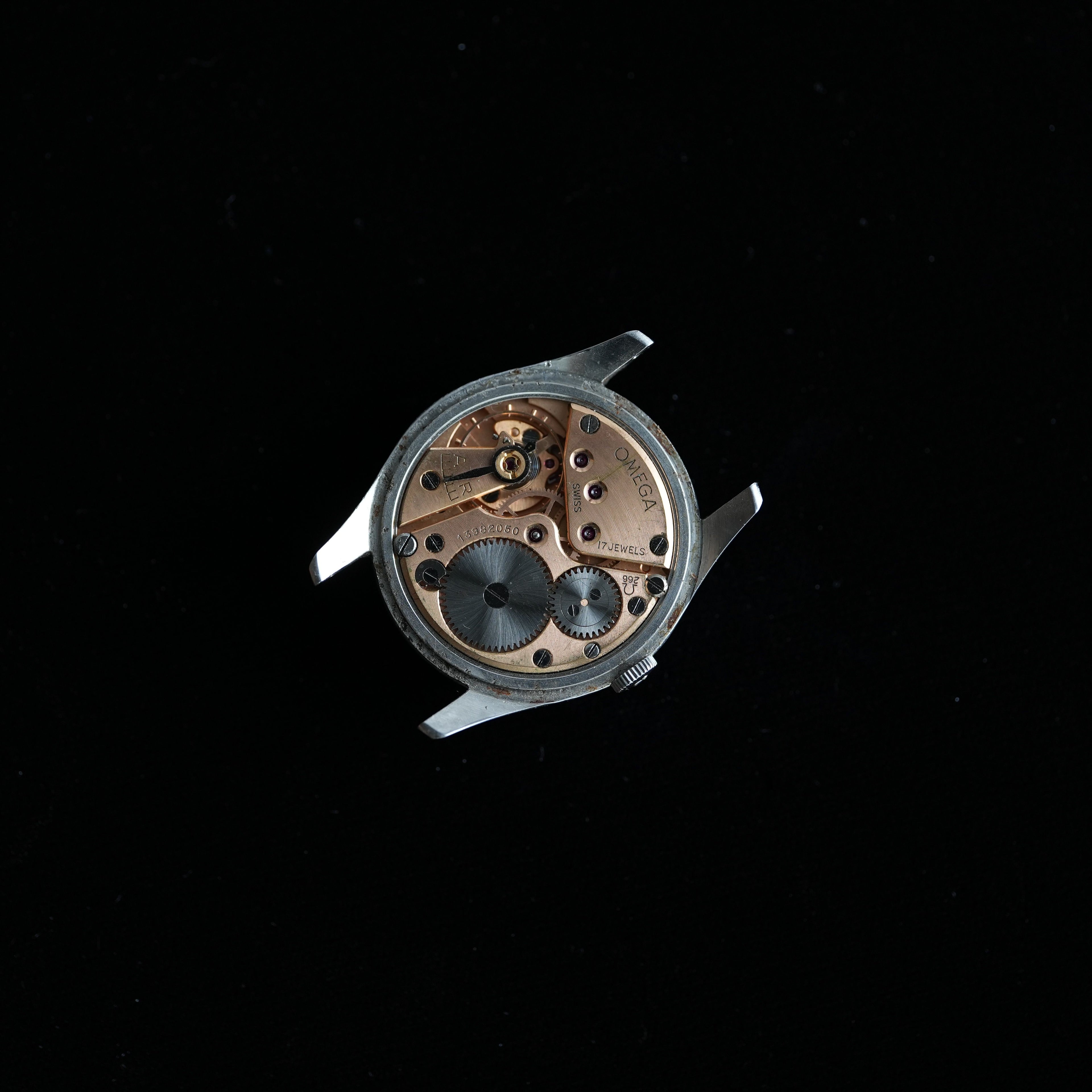 Omega Ref. 2750 Sub Second 1952 Calibre 266 Brand New Lizard Grain Strap from HandDn