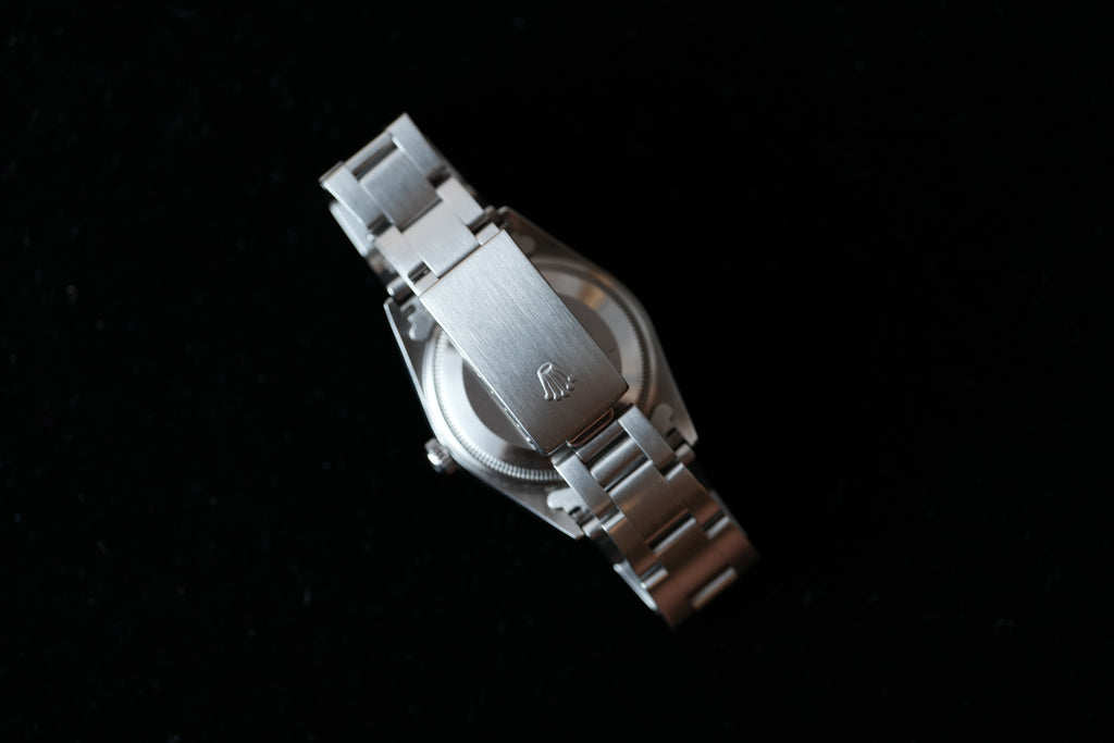 Rolex 15210 Engined Turned Bezel Black Dial Full Set - Just Serviced