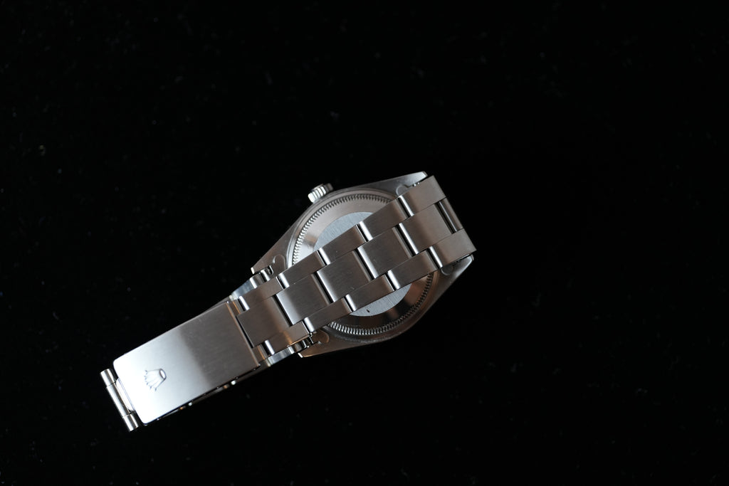Rolex 15210 Engined Turned Bezel Black Dial Full Set - Just Serviced