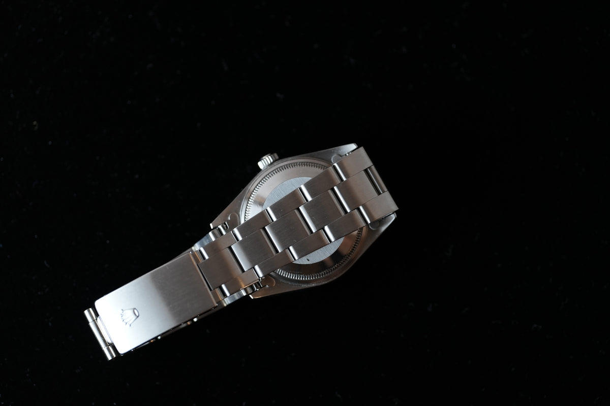 Rolex 15210 Engined Turned Bezel Black Dial Full Set - Just Serviced
