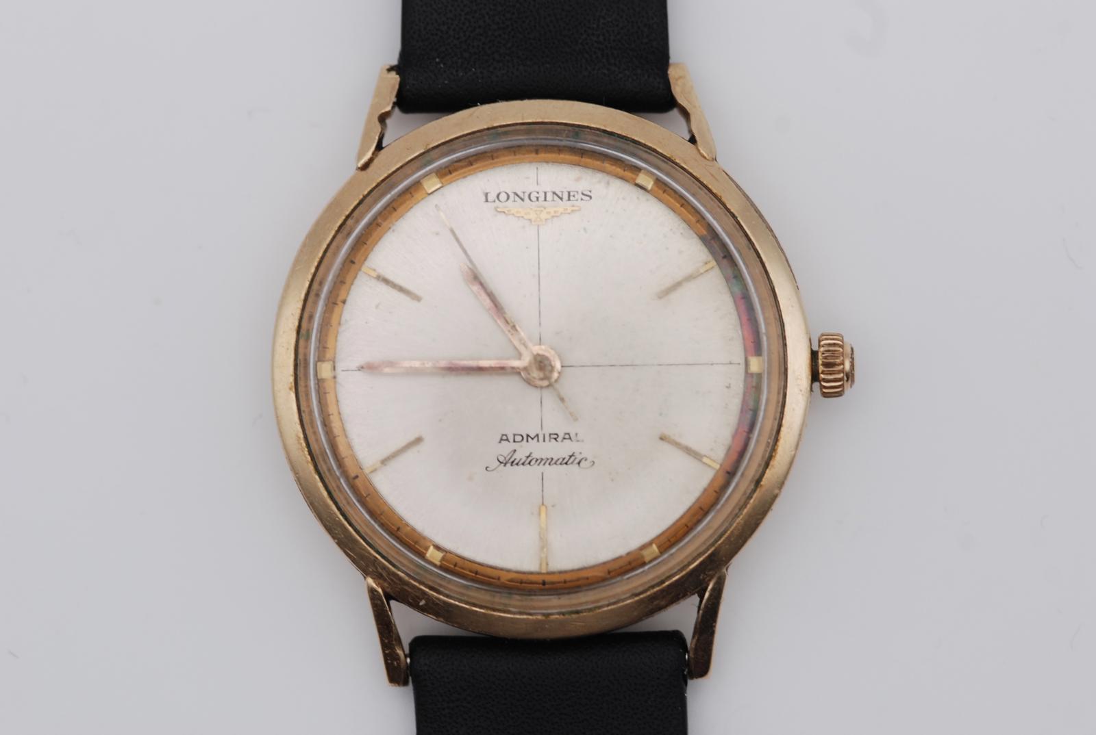 Longines Admiral 1200 Automatic with Cross Hair Dial and 10k Gold Filled Case