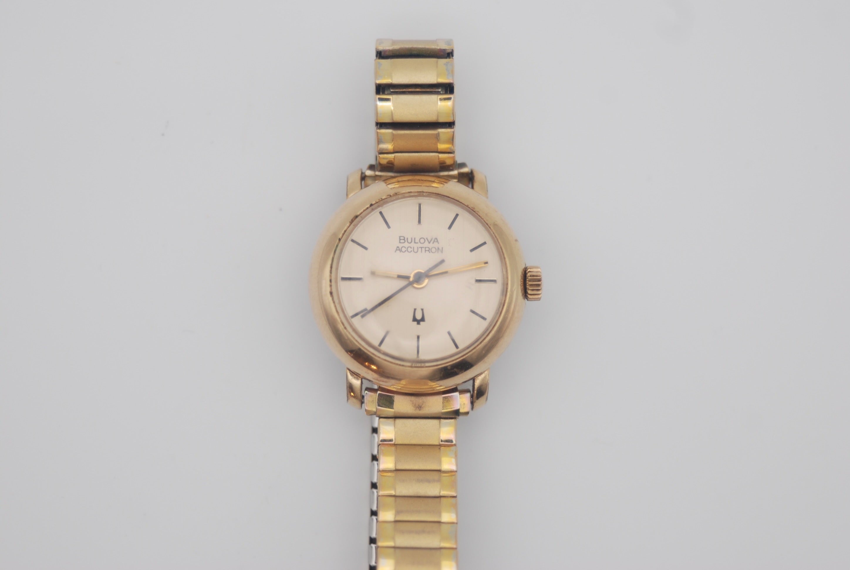 Bulova Gold Plated Accutron Tuning Fork Movement 1979 Running Well