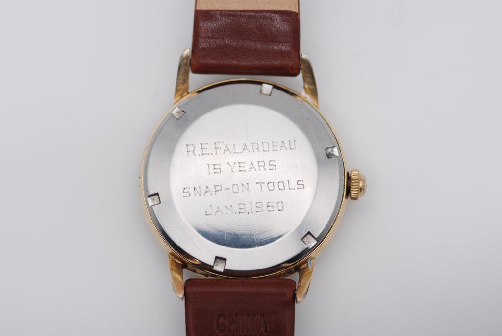 Birks Eternamatic Gold Plated 36mm Automatic Watch Swiss Made Snap-On Tools