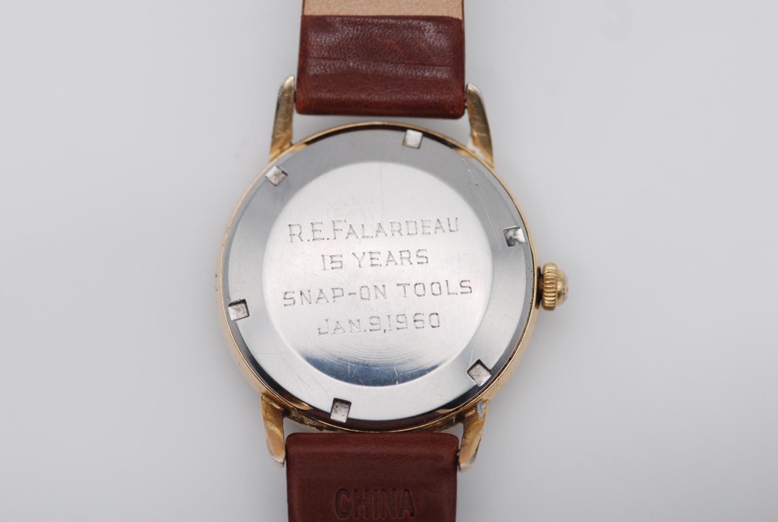 Birks Eternamatic Gold Plated 36mm Automatic Watch Swiss Made Snap-On Tools