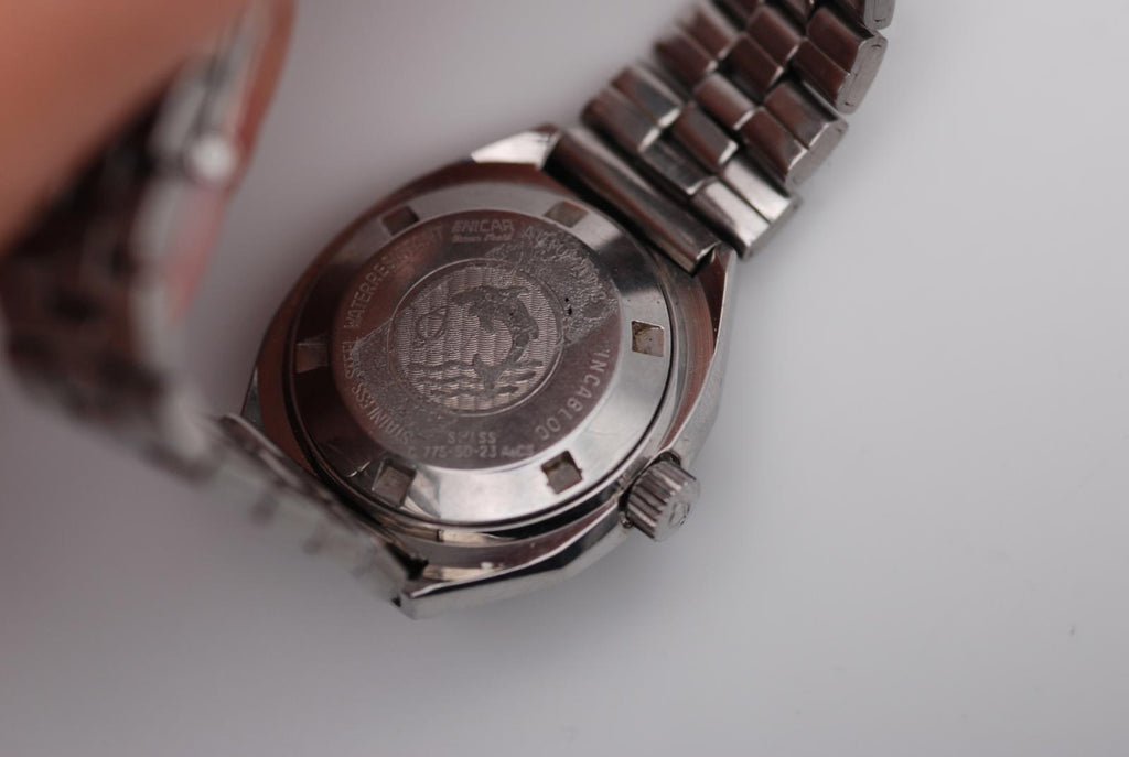 Enicar Ladies Ocean Pearl Automatic Stainless Steel Watch 28mm