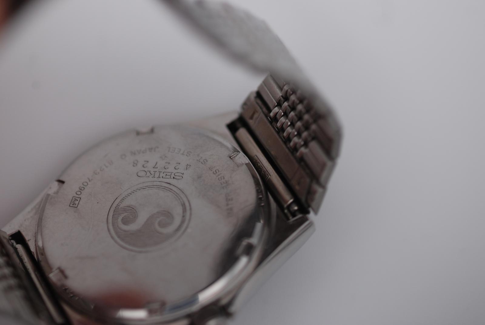 Seiko 8123-7090 Chronos Quartz Day Date 36mm Original Bracelet