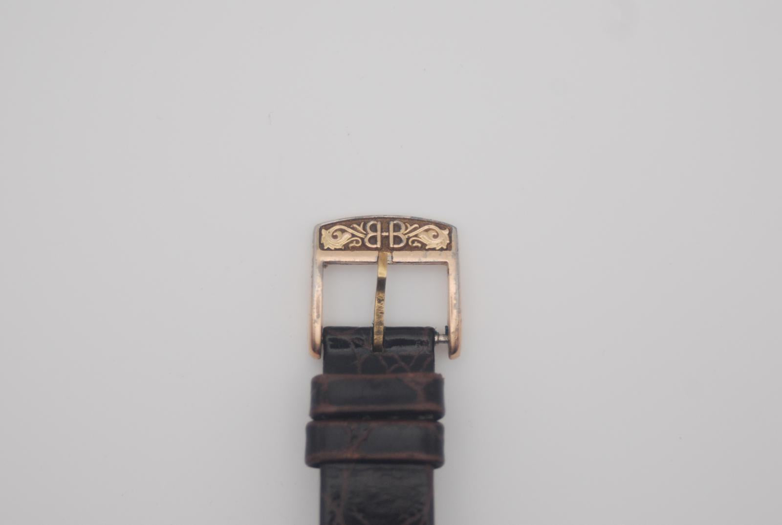 Birks Eterna Manual Wind Gold Plated Watch Original Box Original Strap and Clasp