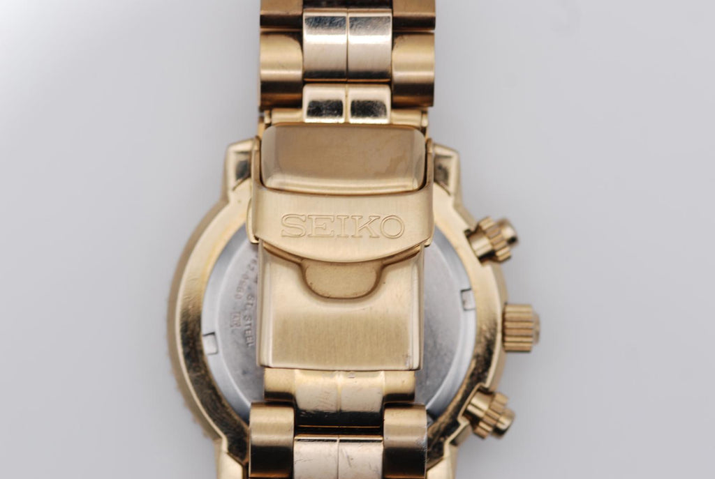 Seiko Flightmaster SNA414 Gold Tone 7T62-0EB0