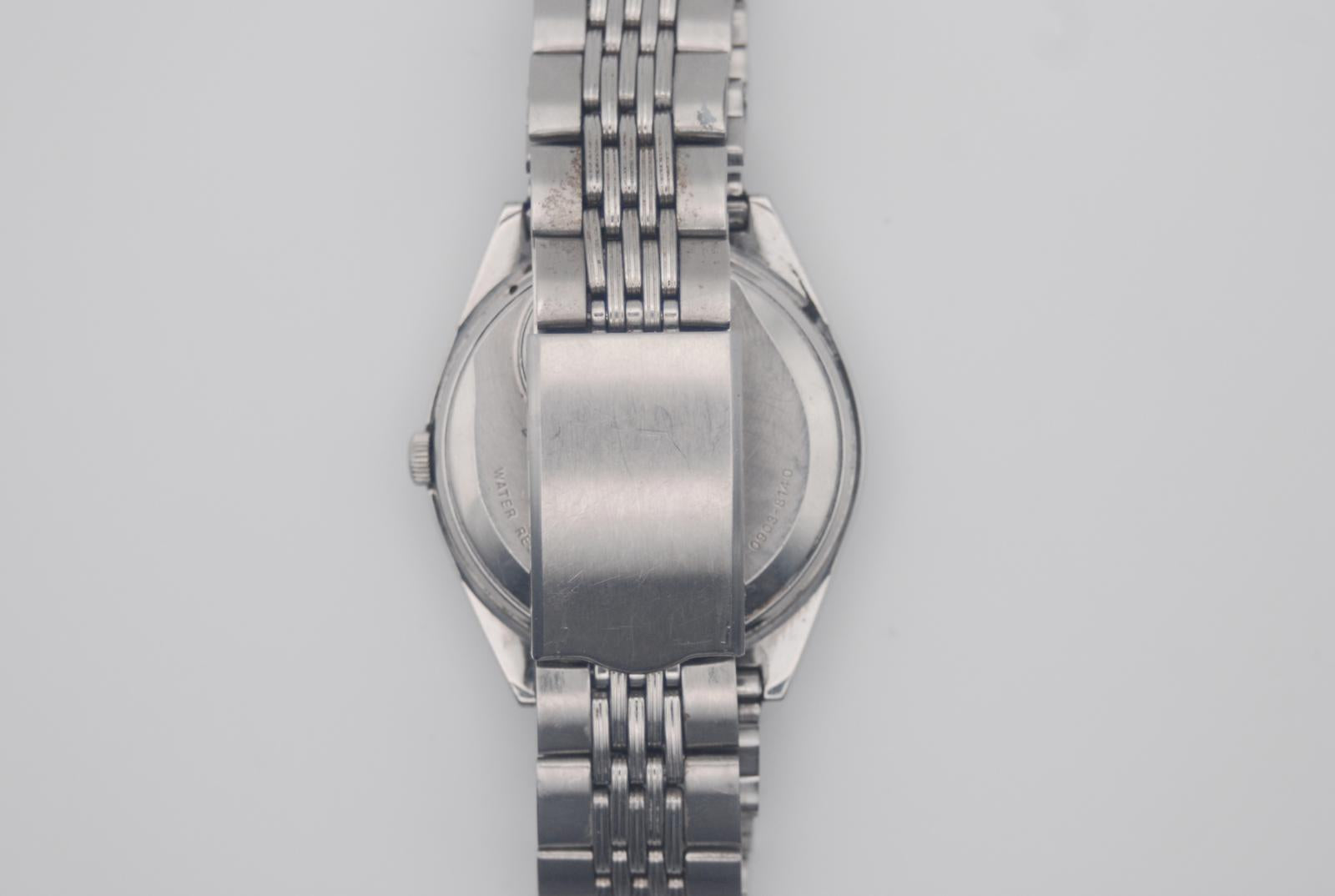Seiko Quartz Type II 0903-8140 Brown Dial Faceted Crystal