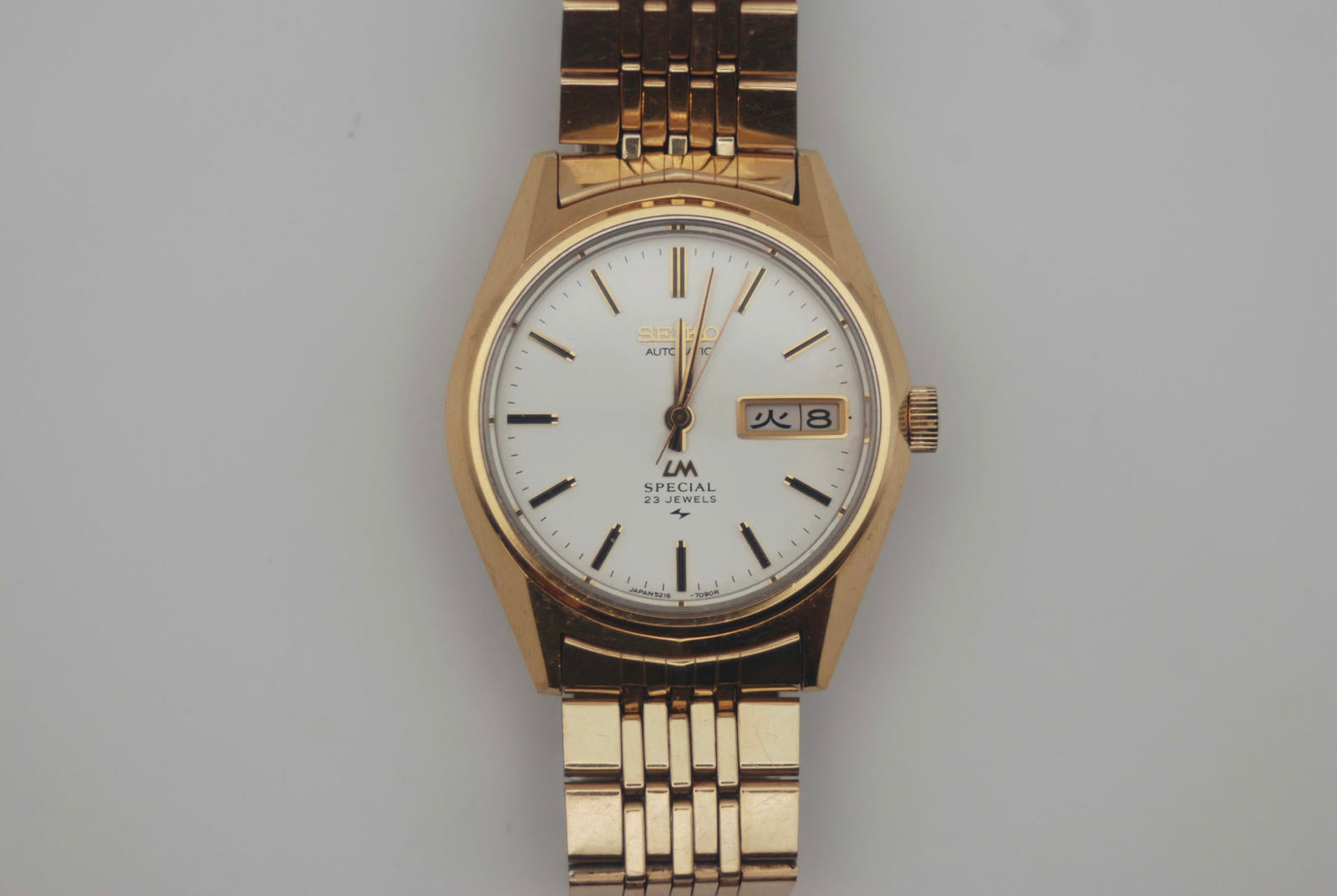 Seiko LM Special Gold Plated 5216-7080 Original Bracelet