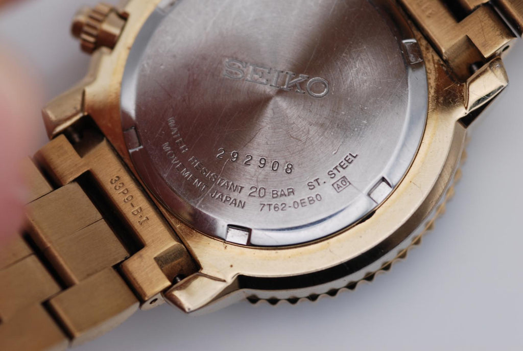 Seiko Flightmaster SNA414 Gold Tone 7T62-0EB0