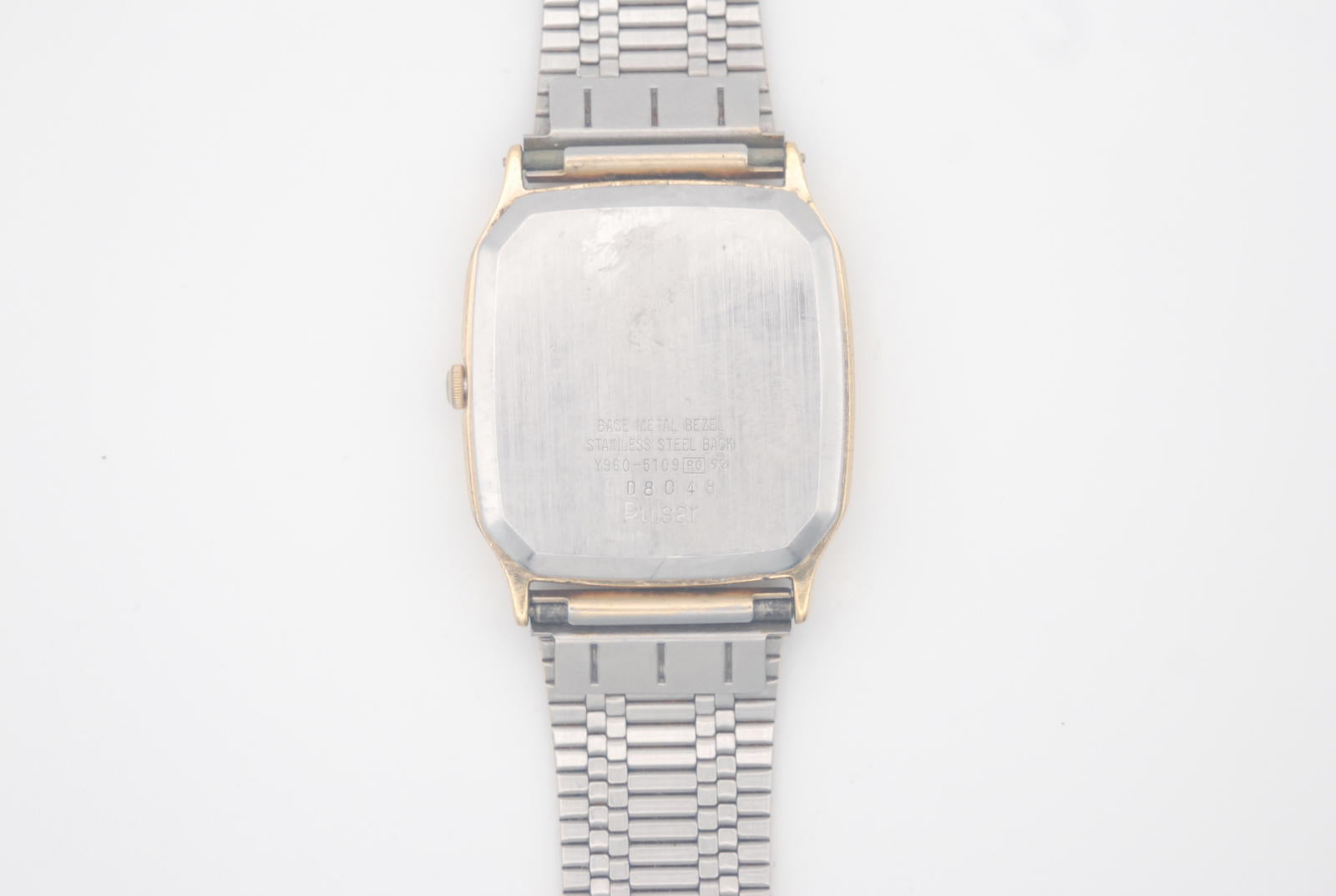 Seiko Pulsar Analog Digital AnaDigi Tank Watch